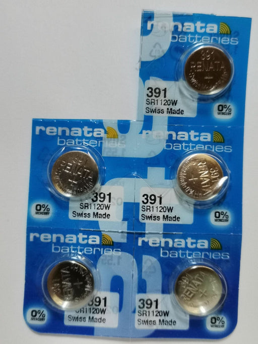 SR55 / SR1120S / 381 Renata Silver Oxide Battery – High - Performance Button Cell | 5 Pack - Battery Mate