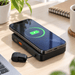 TAVICE 10000mAh magnetic wireless power bank with USB-A output, USB-C port, detachable USB-C cable, cable holder and fold-out phone stand - Battery Mate
