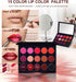 TAVICE 15 - Color Lip Gloss Palette Makeup Set with Lipstick and Vanity Case, Ideal for Professional and Personal Use - Battery Mate
