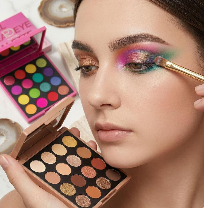 TAVICE 16 - Color Eyeshadow Palette Highly Pigmented Matte, Earth & Vibrant Rainbow Shades, Portable and Long - Lasting Makeup - Battery Mate
