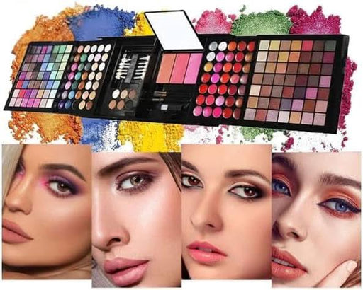 TAVICE 177 - Color Professional Makeup Kit Eyeshadow Palette with Blush, Lip Gloss, Concealer & Eyebrow Powder - Battery Mate