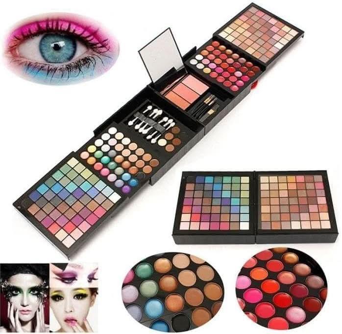 TAVICE 177 - Color Professional Makeup Kit Eyeshadow Palette with Blush, Lip Gloss, Concealer & Eyebrow Powder - Battery Mate