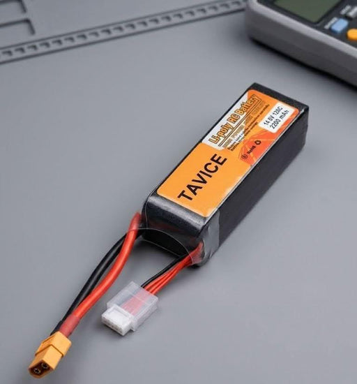 TAVICE 2 Pack 4S LiPo Battery 14.8V 2200mAh 120C with XT60 Connector Compatible with RC Drone, FPV, Quadcopter & Helicopter - Battery Mate