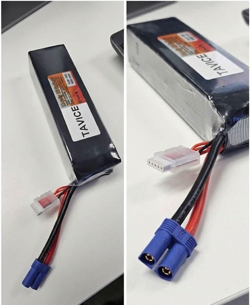 TAVICE 2 Pack 4S LiPo Battery 14.8V 9000mAh 130C with EC5 Connector Compatible with RC Car, Airplane, Jet & Helicopter - Battery Mate