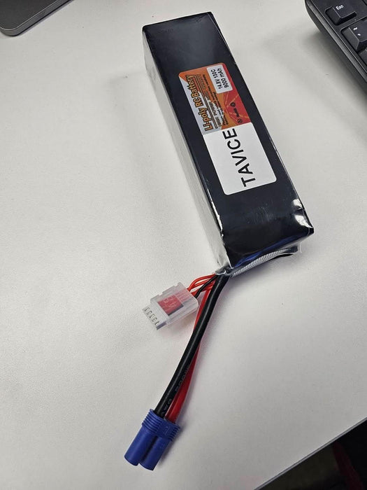 TAVICE 2 Pack 4S LiPo Battery 14.8V 9000mAh 130C with EC5 Connector Compatible with RC Car, Airplane, Jet & Helicopter - Battery Mate
