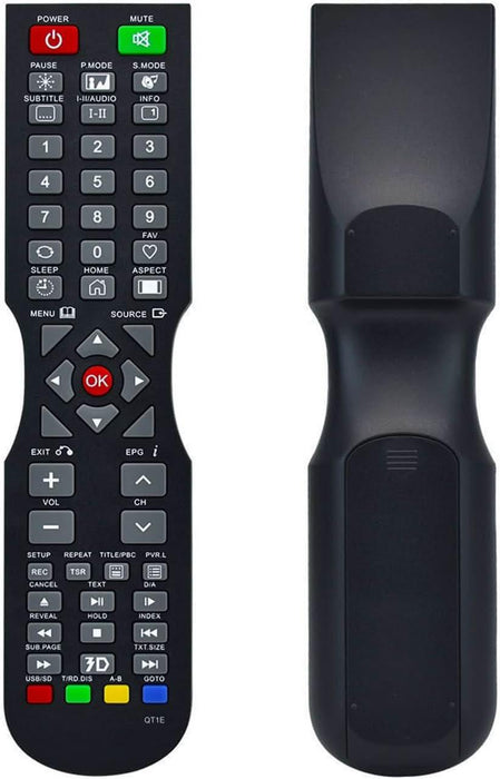 TAVICE 2 PACK Compatible Remote For SONIQ QT1E QT155 QT166 QT138 Remote TV E55V13A E55V14B - Battery Mate