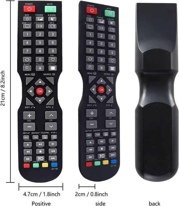 TAVICE 2 PACK Compatible Remote For SONIQ QT1E QT155 QT166 QT138 Remote TV E55V13A E55V14B - Battery Mate