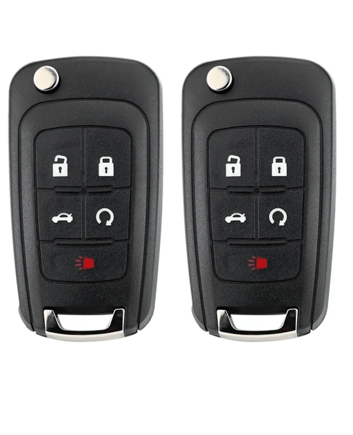 TAVICE 2 PACK For HOLDEN COMMODORE VF 5 Button Remote Flip Key Blank Shell/Case/Enclosure - Battery Mate