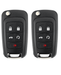 TAVICE 2 PACK For HOLDEN COMMODORE VF 5 Button Remote Flip Key Blank Shell/Case/Enclosure - Battery Mate