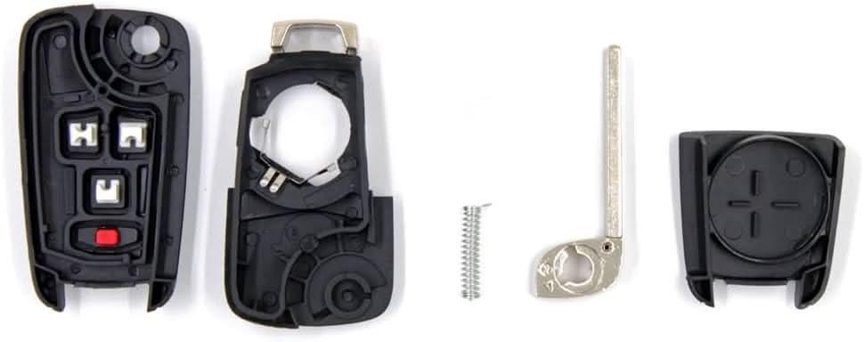 TAVICE 2 PACK For HOLDEN COMMODORE VF 5 Button Remote Flip Key Blank Shell/Case/Enclosure - Battery Mate
