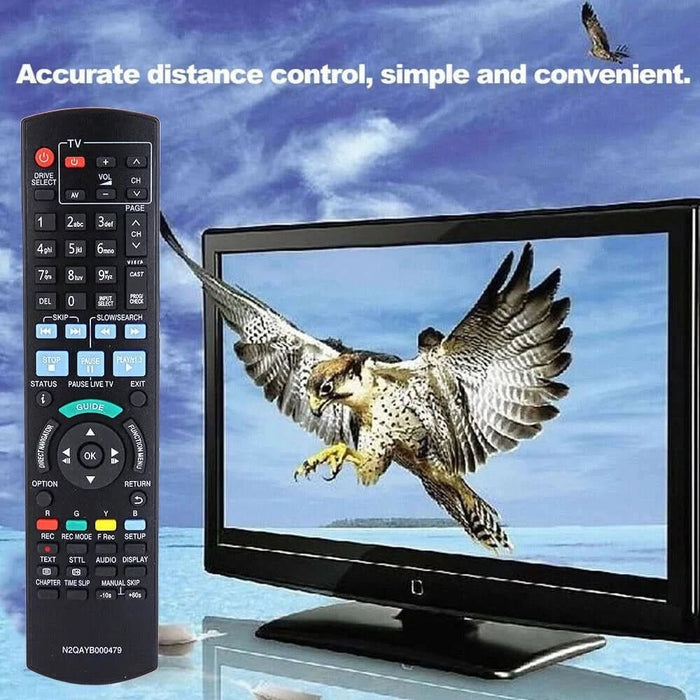 TAVICE 2 PACK For PANASONIC Replacement Remote Control TV DVD Blue Ray DMP - BD75 DMP - BD755 IR6 - Battery Mate