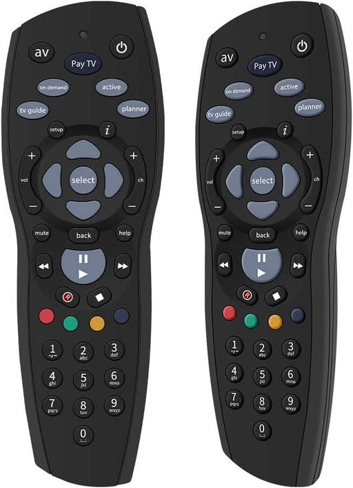 TAVICE 2 PACK Foxtel Remote Control Compatible Replacement Standard Q IQ2 IQ3 IQ4 HD - Battery Mate