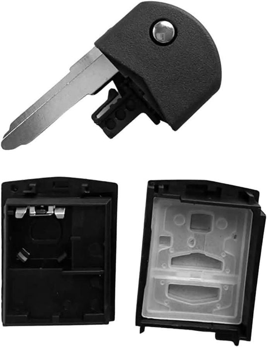 TAVICE 2 PACK Mazda 2 Button Remote Flip Key Shell Mazda 3 5 6 RX7 RX8 BT50 - With Logo - Battery Mate