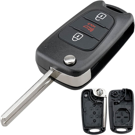 TAVICE 2 Pack Replacement remote Flip car key shell suitable for HYUNDAI i20 i30 i35 - Battery Mate