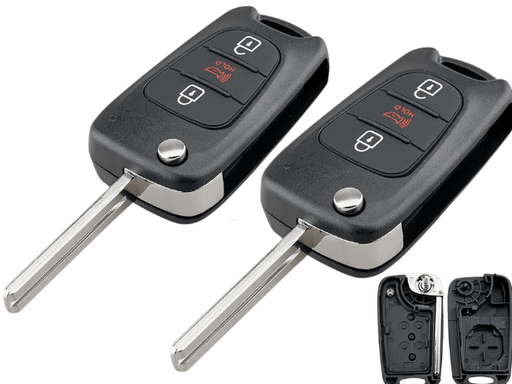 TAVICE 2 Pack Replacement remote Flip car key shell suitable for HYUNDAI i20 i30 i35 - Battery Mate