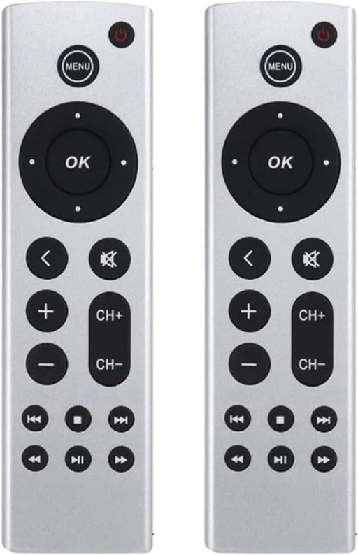 TAVICE 2 PACK Replacement Universal Infrared Remote Control Compatible For Apple TV1/TV2/TV3 - Battery Mate