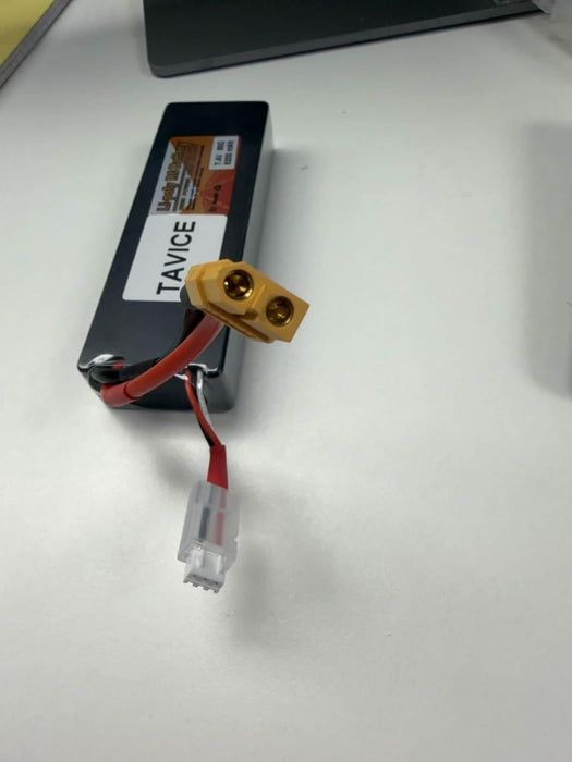 TAVICE 2S LiPo Battery 7.4V 5200mAh 80C Hard Case with T Connector Compatible with RC Cars, Trucks & Vehicles - Battery Mate