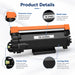 TAVICE 2X TN2530XL Toner Compatible with Brother MFC-L2800DW DCP-L2640DW HL-L2460DW - Battery Mate