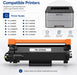 TAVICE 2X TN2530XL Toner Compatible with Brother MFC-L2800DW DCP-L2640DW HL-L2460DW - Battery Mate