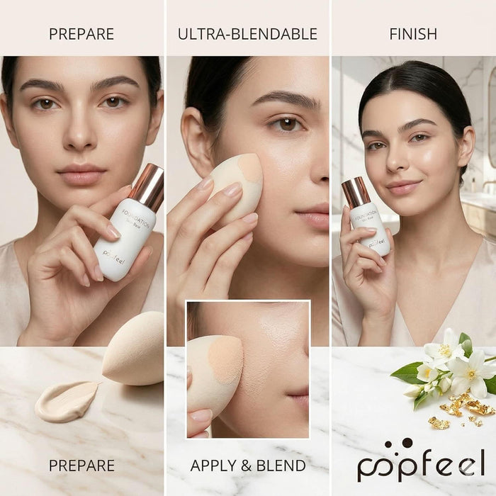 TAVICE 30ml Color - Changing Liquid Foundation Oil - Control Primer Makeup Base Cream - Battery Mate