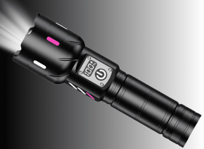 TAVICE 30W Super Bright LED Flashlight, Rechargeable, Waterproof Emergency Torch with 26650 Battery for Camping, Hiking, Car Repair - Battery Mate