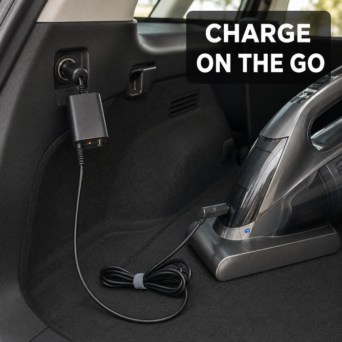 TAVICE 35W Car Charger Power Adapter Compatible with Dyson DC58 DC59 DC61 DC62 SV03 SV04 SV05 SV06 Vacuum Cleaners 12V/24V - Battery Mate