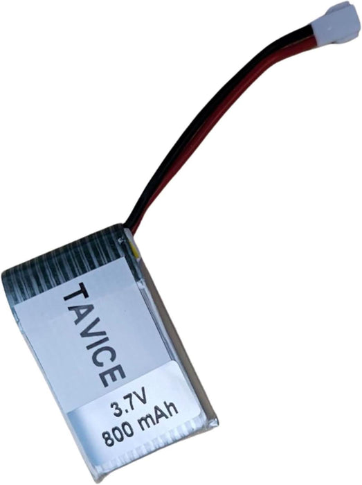 TAVICE 3.7V 800mAh LiPo Battery Pack Compatible with RC Airplanes & Drones (1/2/3 PCS Options) - Battery Mate