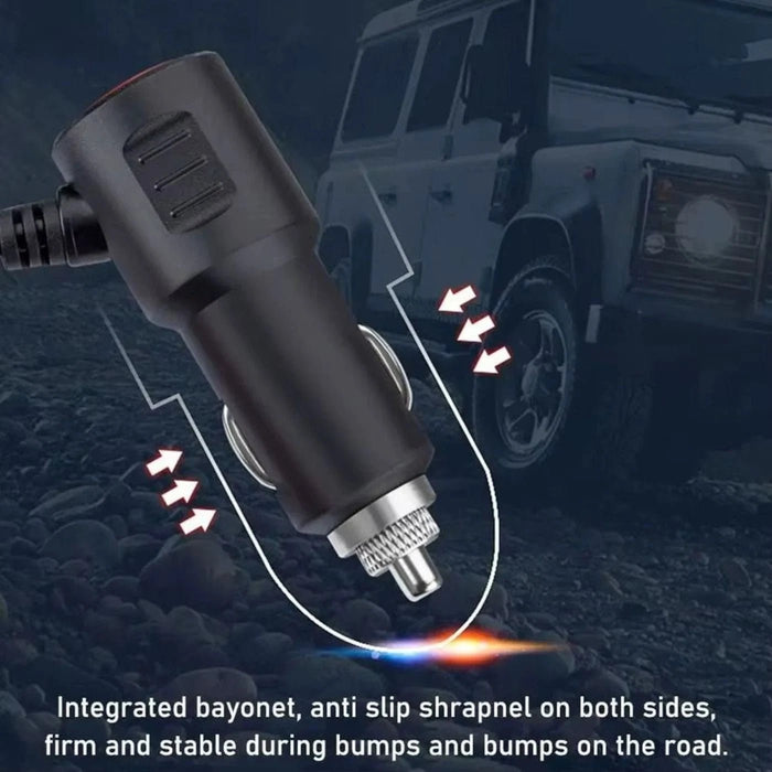 TAVICE 4-Way Car Cigarette Lighter Socket Splitter 12V/24V Power Adapter with USB Charging Ports - Battery Mate