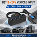 TAVICE 4-Way Car Cigarette Lighter Socket Splitter 12V/24V Power Adapter with USB Charging Ports - Battery Mate