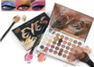 TAVICE 40 - Color Eyeshadow Palette Earth Tone Matte & Shimmer Shades with Contour, Professional Eye Makeup - Battery Mate