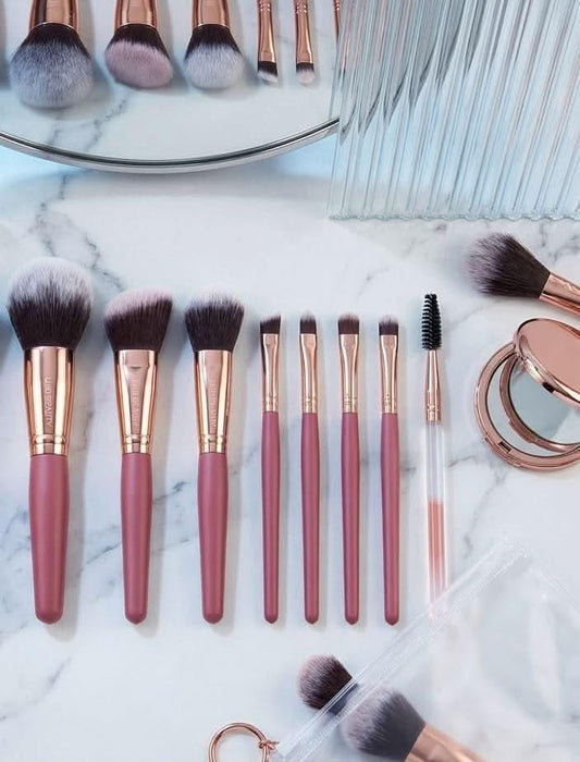 TAVICE 40 - Color Eyeshadow Palette with 8 - Piece Makeup Brush Set Earth Tone Cosmetic Collection - Battery Mate
