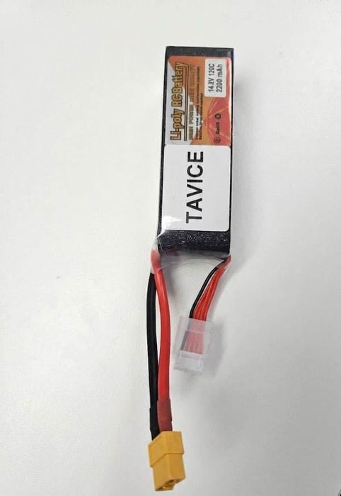 TAVICE 4S LiPo Battery 14.8V 2200mAh 120C with XT60 Connector Compatible with RC Drone, FPV, Quadcopter & Helicopter - Battery Mate