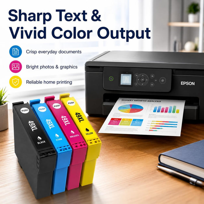 TAVICE 4X 49XL Ink Cartridges Compatible with Epson XP-2205 XP-4205 XP2205 XP4205 - Battery Mate