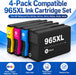 TAVICE 4X 965XL Ink Cartridges Compatible with HP OfficeJet Pro 9010e 9012e 9016 9020e 9026 9028 - Battery Mate