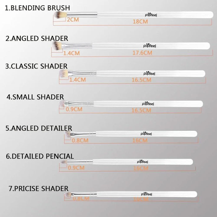 TAVICE 7 PCS Professional Eye Makeup Brushes Set - Battery Mate