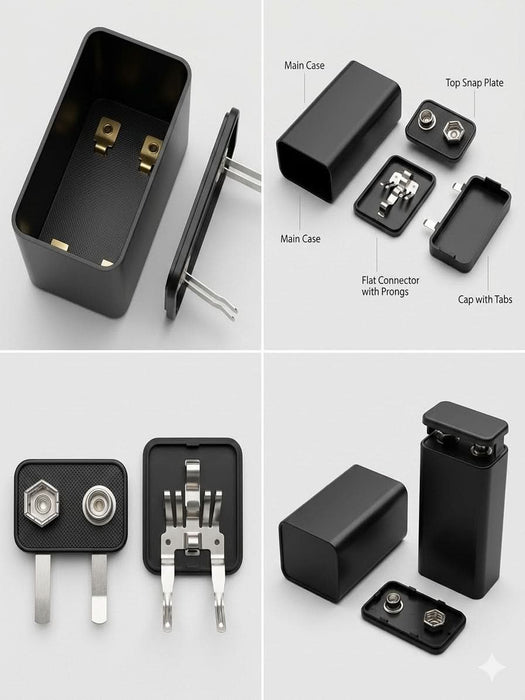 TAVICE 9V Lithium - ion Batteries (6F22), Replacement for Multiple 9V Devices, Long - Lasting Battery – 4 Pack - Battery Mate