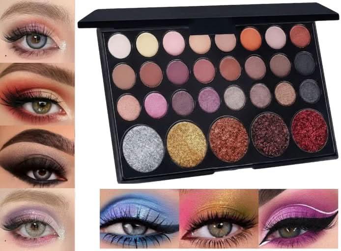 TAVICE All - Matte Eyeshadow Palette with Shimmering Accents 29 - Shade Collection, Portable Beauty Palette for Universal Eye Makeup Looks - Battery Mate