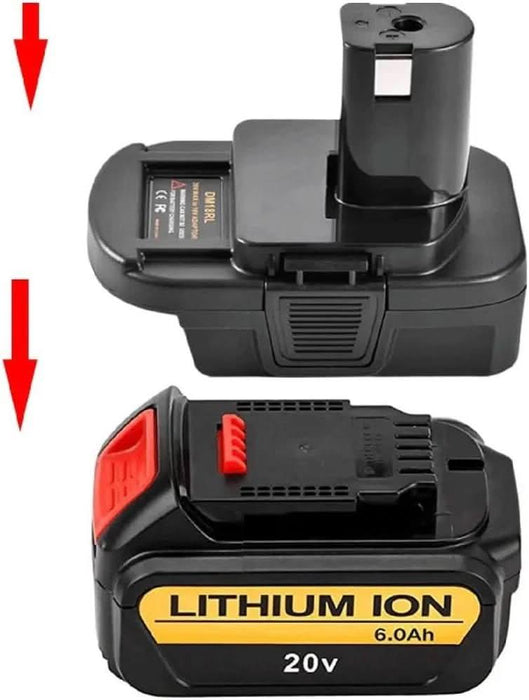 TAVICE Battery Adapter BPS18RL Compatible with Black+Decker, Porter Cable & Stanley 20V Batteries to Ryobi 18V ONE+ Tools Converter Adapter (Battery Not Included) - Battery Mate