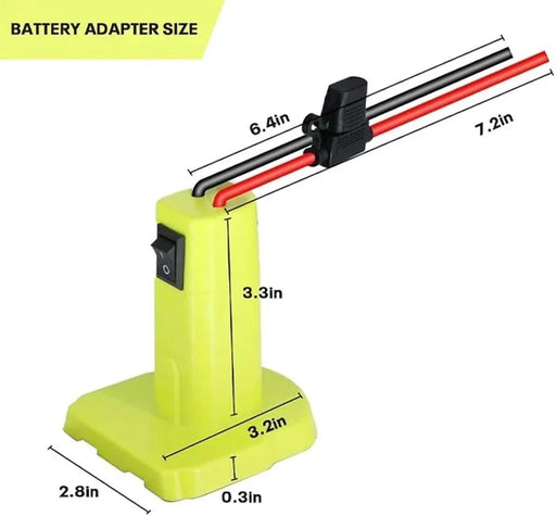 TAVICE Battery Adapter Compatible with Ryobi 18V Battery for Power Wheels Connector with 30A Fuse 12AWG Wire - Battery Mate