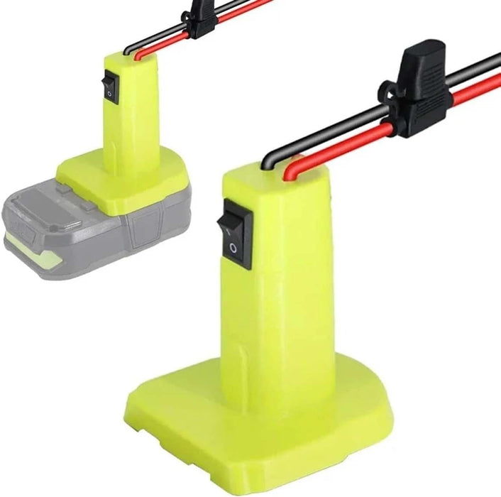 TAVICE Battery Adapter Compatible with Ryobi 18V Battery for Power Wheels Connector with 30A Fuse 12AWG Wire - Battery Mate