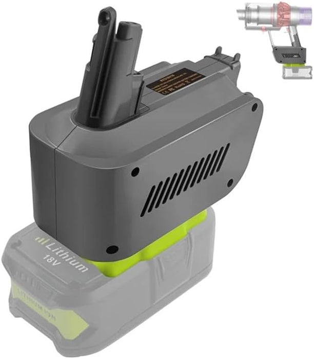 TAVICE Battery Adapter Compatible with Ryobi 18V Battery to Dyson V10 Vacuum Battery Converter - Battery Mate