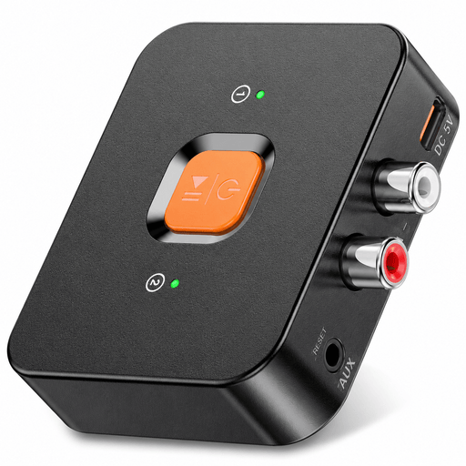 TAVICE Bluetooth 6.0 Audio Receiver Adapter for Sound System RCA AUX Wireless Stereo - Battery Mate