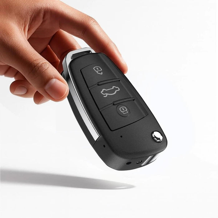 TAVICE Car Key Fob Camera 1080P HD Hidden Camera with Motion Detection, Loop Recording, 128GB, 940nm No - Glow Night Vision, Mini Portable Keychain for Home or Office - Battery Mate