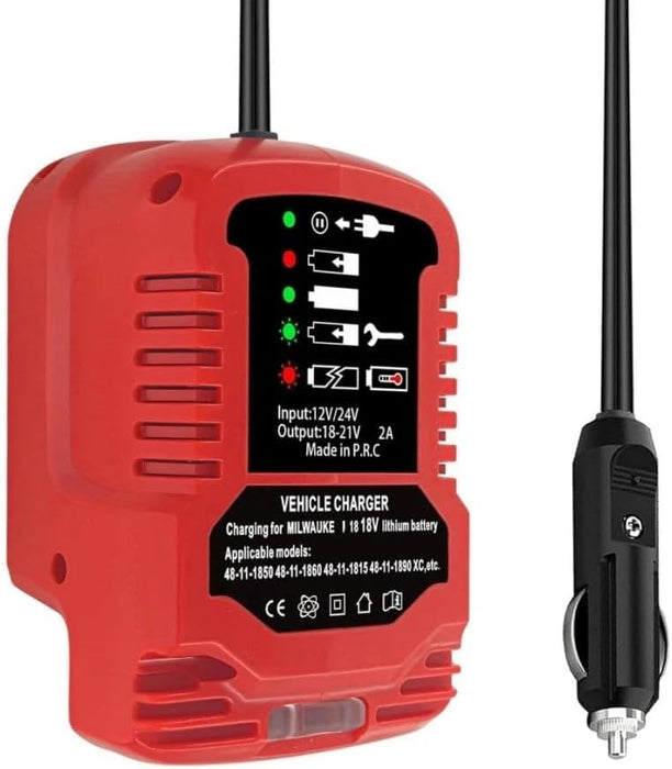 TAVICE Cigarette Lighter Socket Adapter Compatible with Milwaukee M18 18V Battery DC 12V/24V Mini Car Charger Power Adapter - Battery Mate