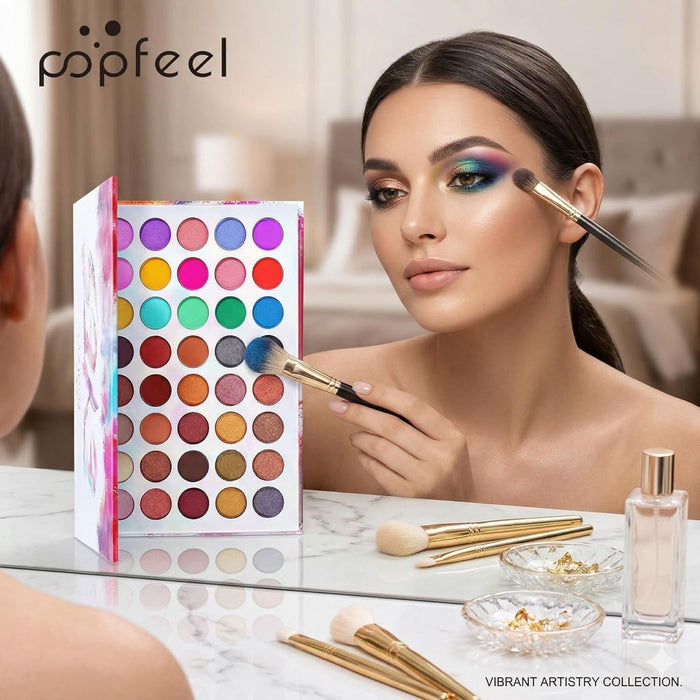 TAVICE Color Studio Eyeshadow Palette 40 Highly Pigmented Matte & Shimmer Shades, Waterproof and Blendable Makeup Palette - Battery Mate
