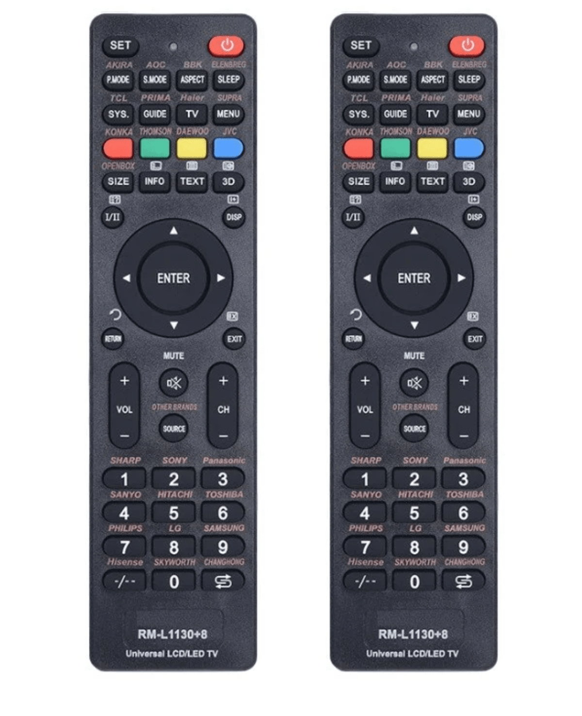 TAVICE Compatible 2-Pack Universal TV Remote – Works with LCD & LED TVs ...