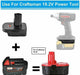 TAVICE DM18GL Battery Adapter Compatible with Milwaukee M18 & DeWalt 18V/20V Batteries for Craftsman 19.2V Power Tools Converter (Battery Not Included) - Battery Mate