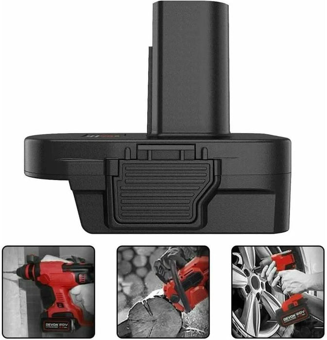 TAVICE DM18GL Battery Adapter Compatible with Milwaukee M18 & DeWalt 18V/20V Batteries for Craftsman 19.2V Power Tools Converter (Battery Not Included) - Battery Mate
