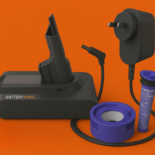 Tavice High‑Capacity Battery & Fast Charger + Pre & Post Filters – Compatible with Dyson V7 & SV11 - Battery Mate