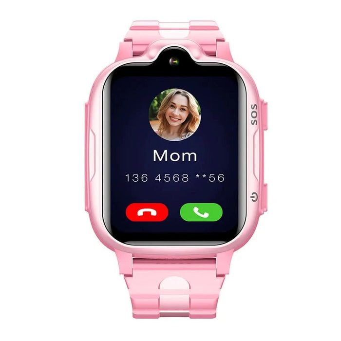 Tavice Kids 4G Smartwatch - Waterproof with GPS Tracker, SIM, Voice & Video Call, Camera, SOS Emergency Call & Educational Games (PINK) - Battery Mate